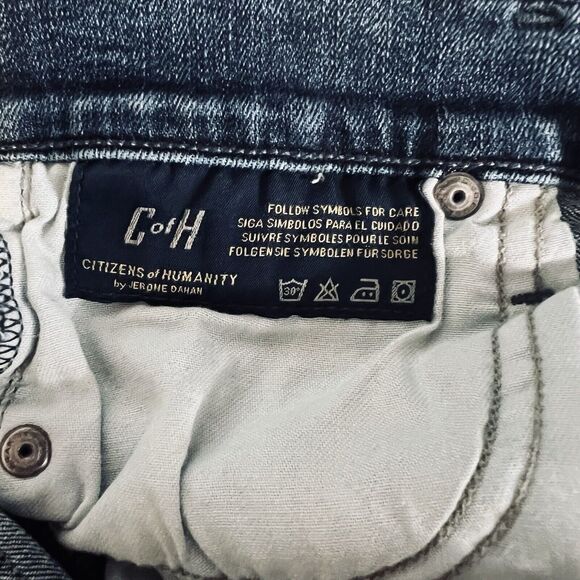 Citizens of Humanity Jeans Womens 28 Ava Low Rise Straight Stretch Distressed - Picture 2 of 16